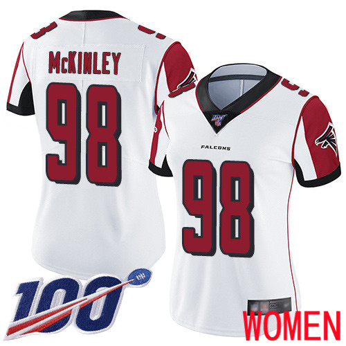 Atlanta Falcons Limited White Women Takkarist McKinley Road Jersey NFL Football #98 100th Season Vapor Untouchable->youth nfl jersey->Youth Jersey
